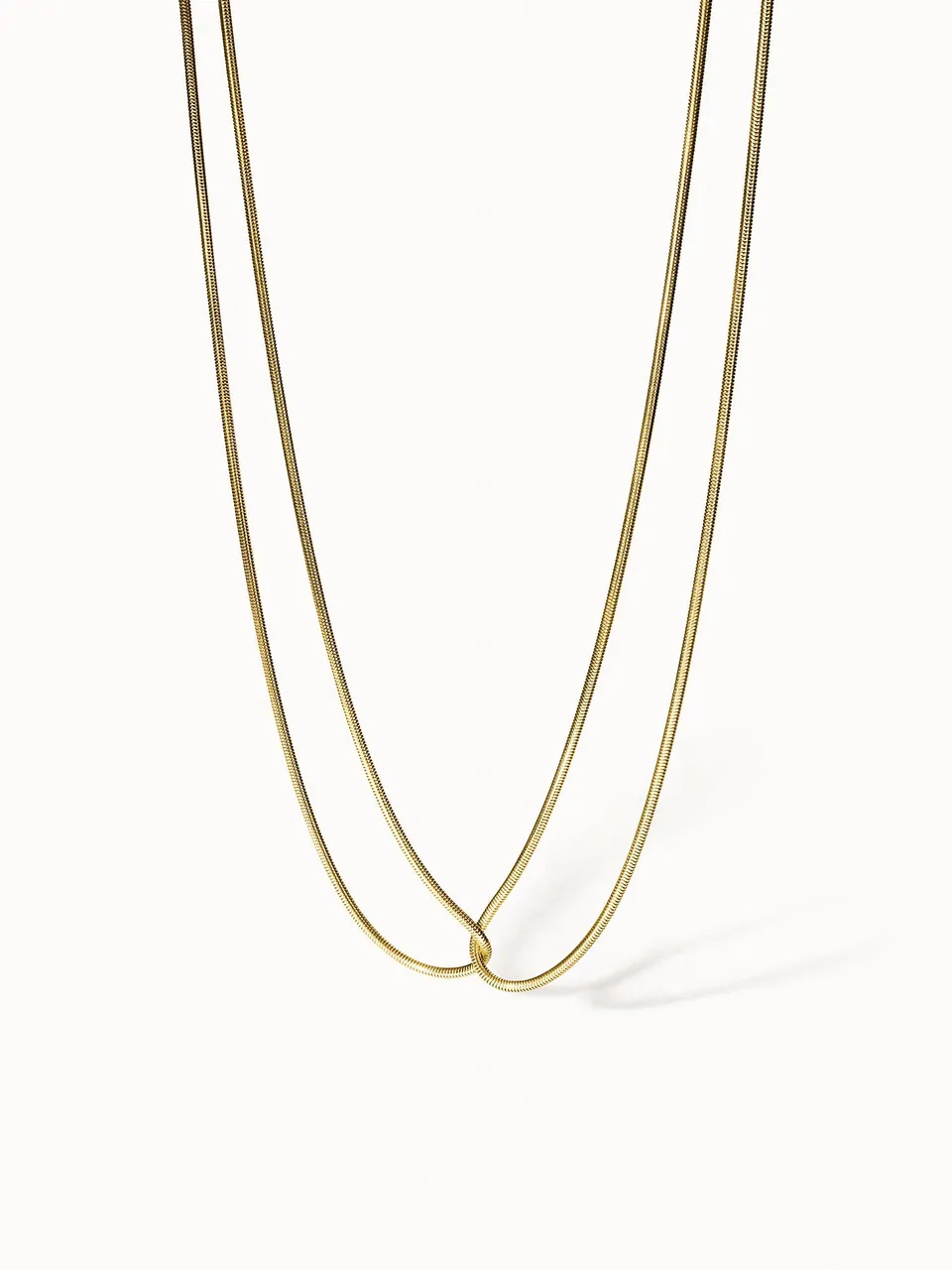 purelei-kindness-kette-doppelte-schlangenkette-mit-knoten-40-45-cm image 1