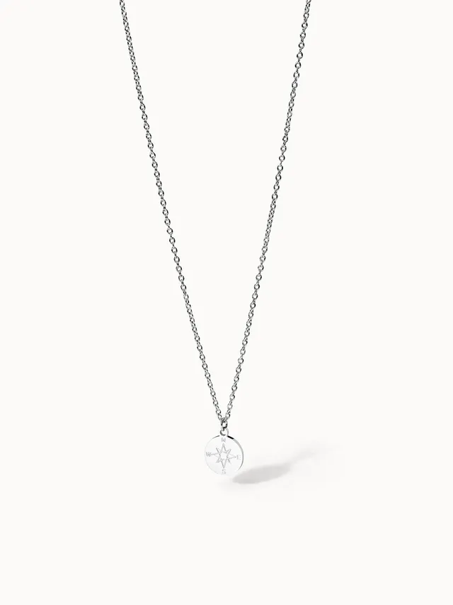 purelei-pathfinder-kette-verstellbar-45-50-cm-unisex-kompass-anh-nger image 1