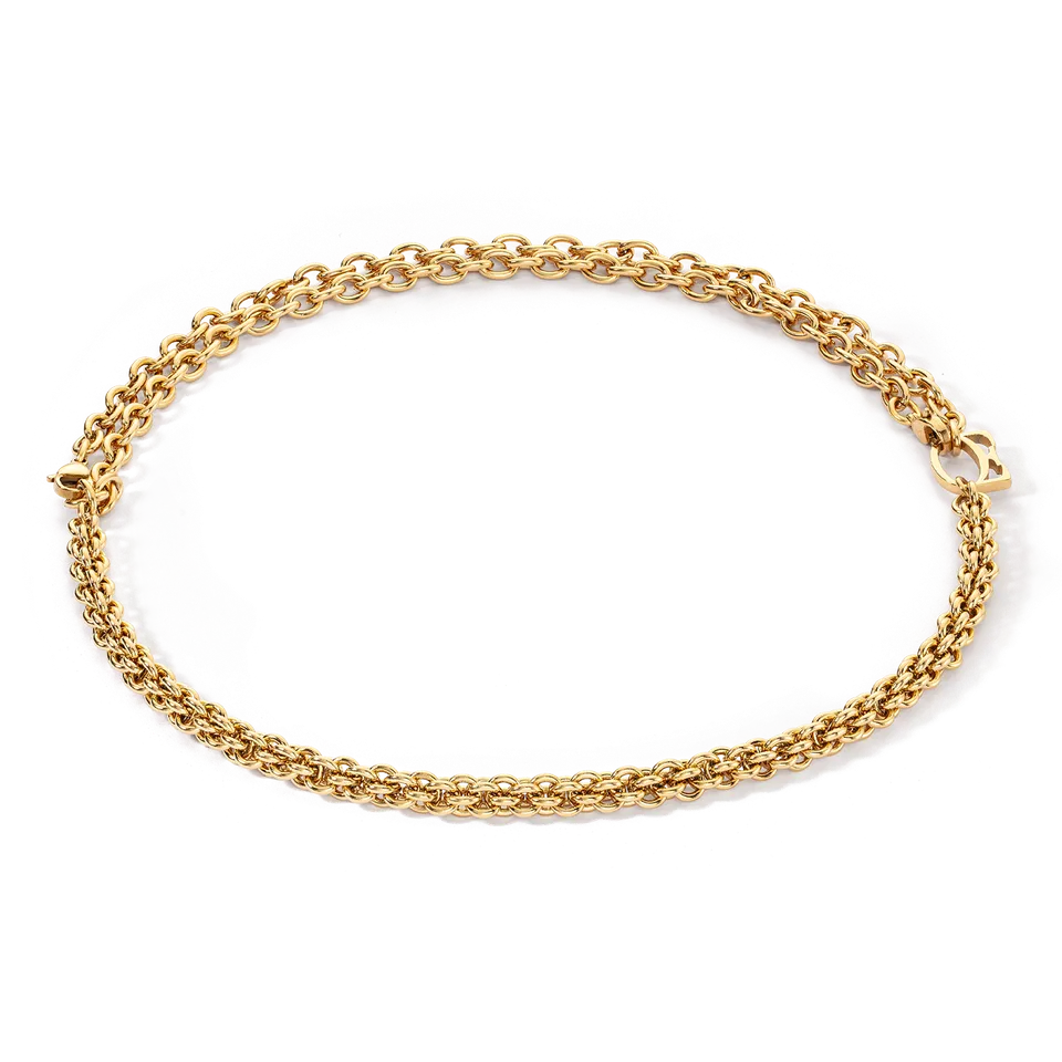 coeur-de-lion-essentials-mesh-chain-halskette-gold-multi-wear image 1