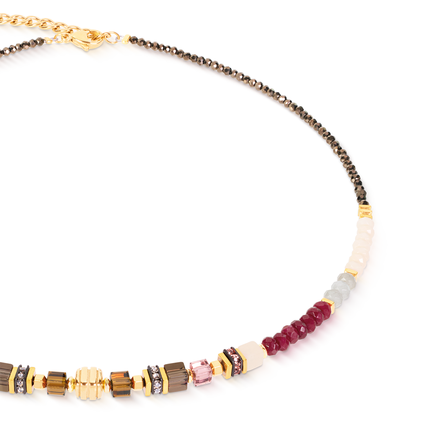 coeur-de-lion-geocube-precious-grace-halskette-rose-smoke-42-cm-6-cm image 2