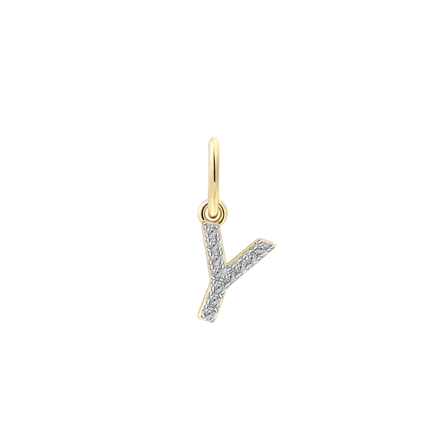 xenox-y-letter-charm-xs10450g-y-925-sterlingsilber-18k-vergoldet-mit-zirkonia image 1