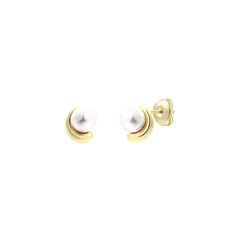 xenox-pearl-sea-ohrringe-925-sterlingsilber-18k-vergoldet-mit-perle image 1