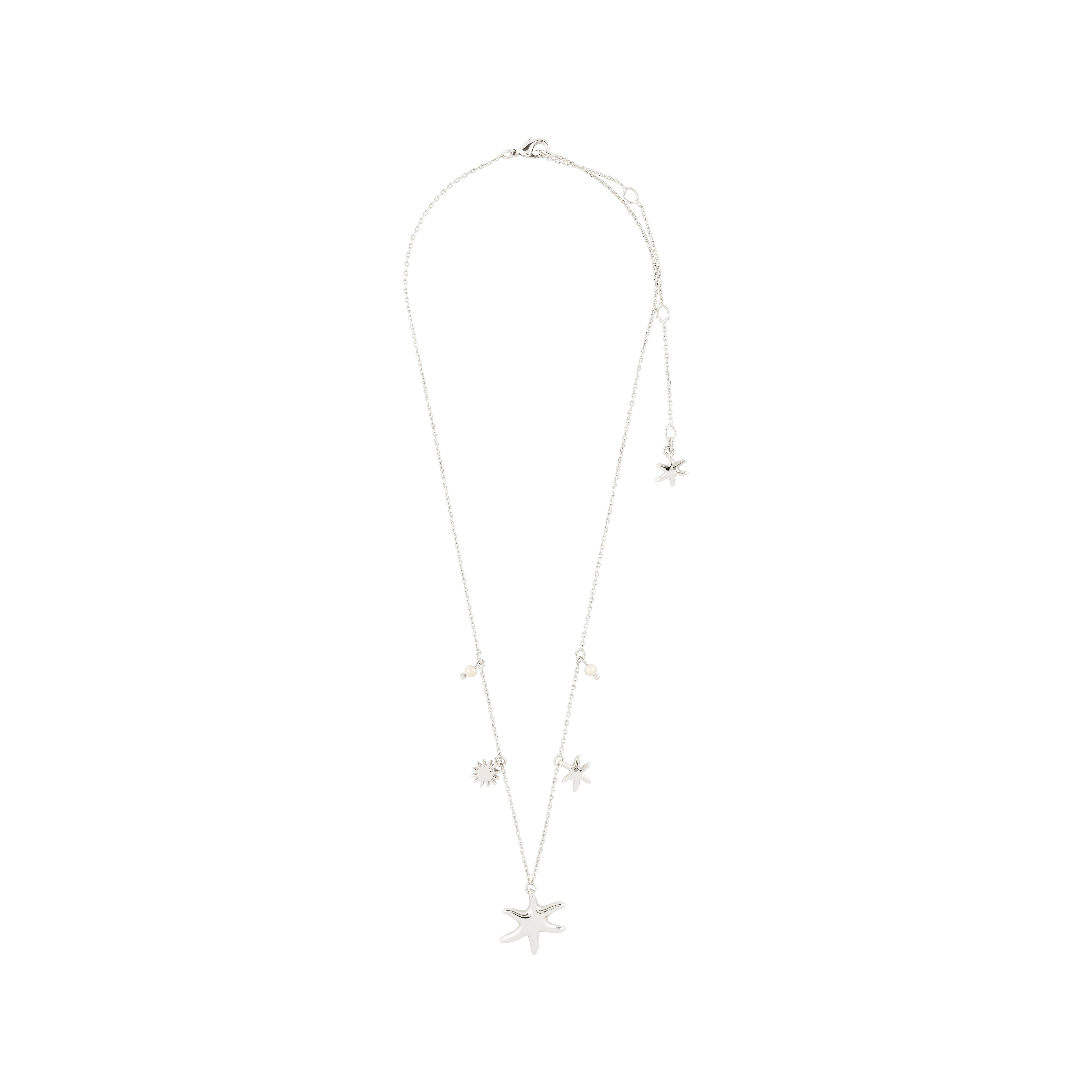 pilgrim-prism-halskette-versilbert-mit-seestern-charms-und-perlen-40-cm-9-cm image 5