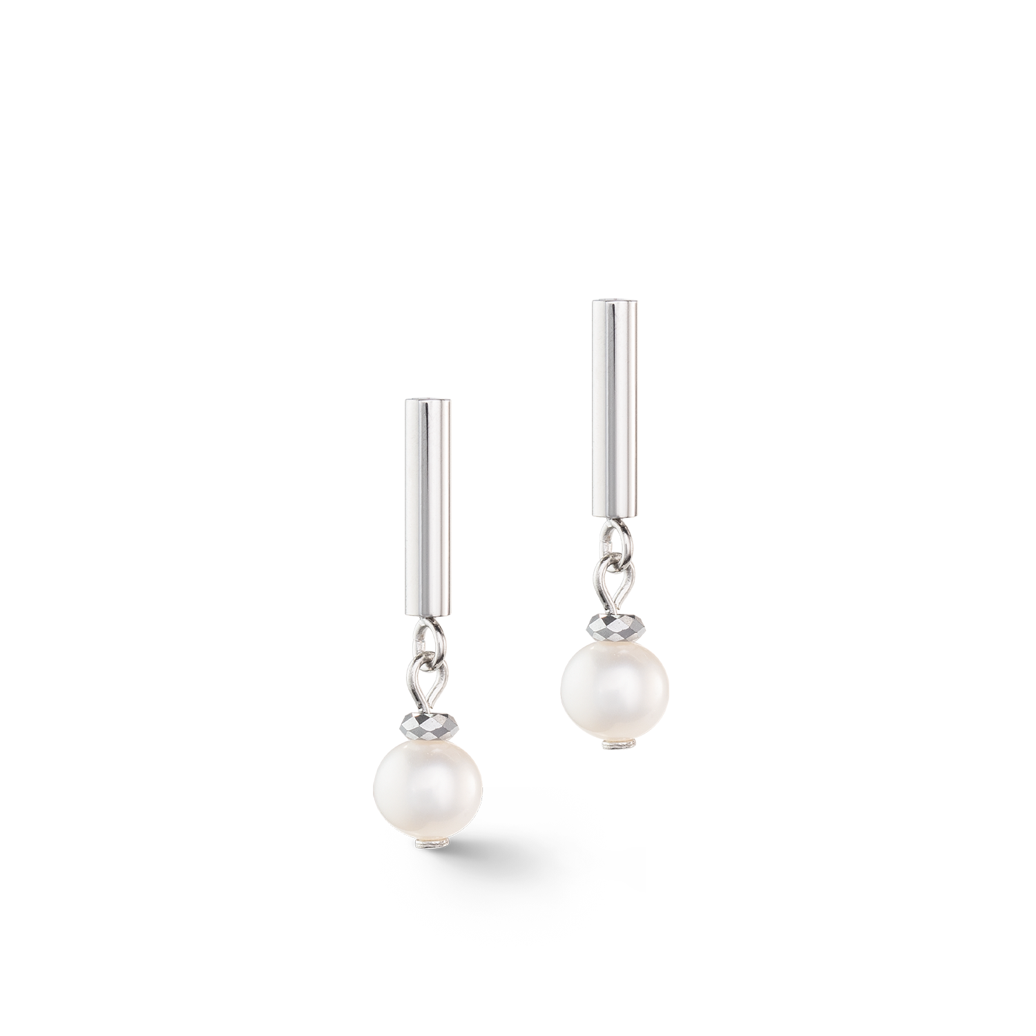 coeur-de-lion-ohrringe-classy-s-wasserperle-silber image 1