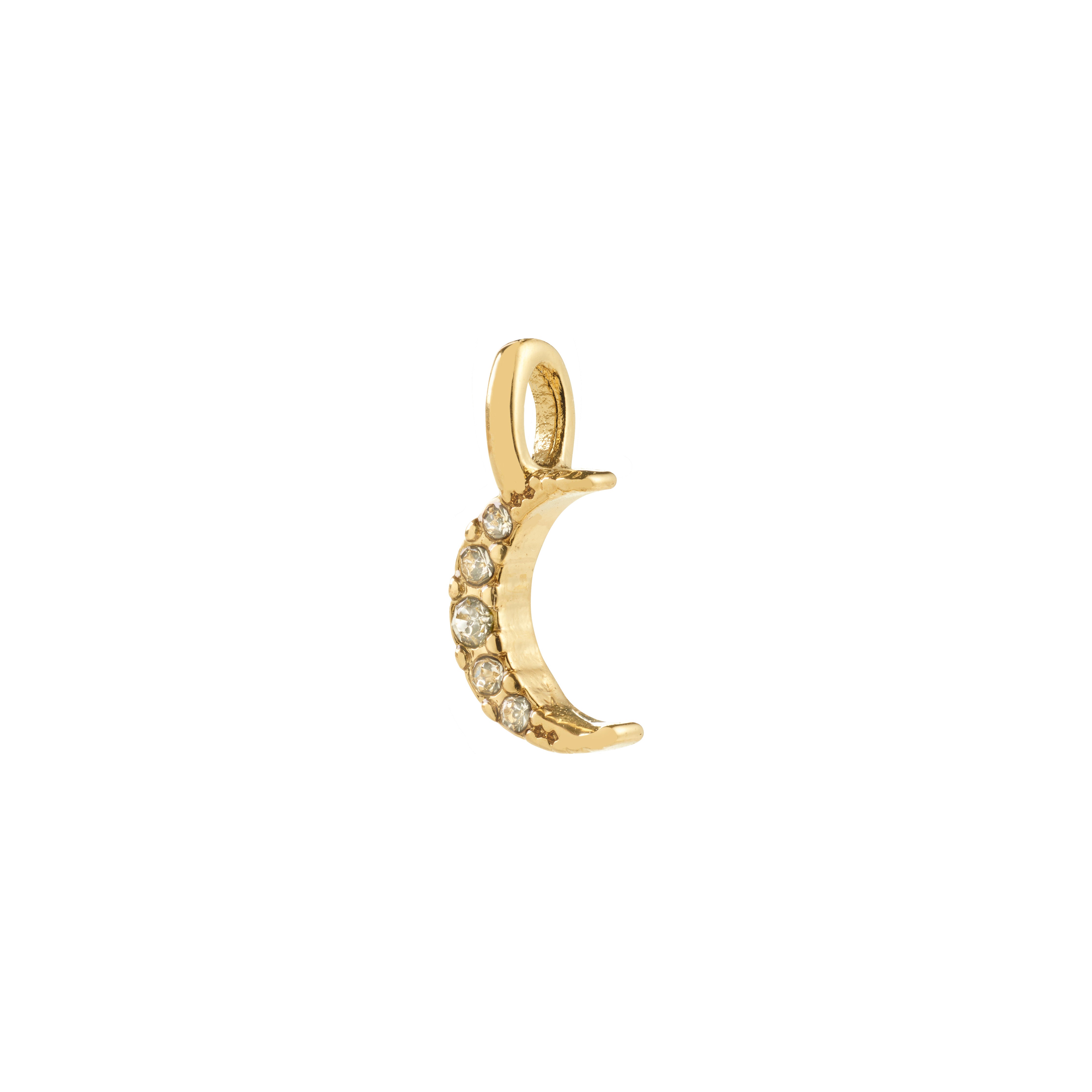 pilgrim-charm-mini-mond-anh-nger-gold-plattiert image 1