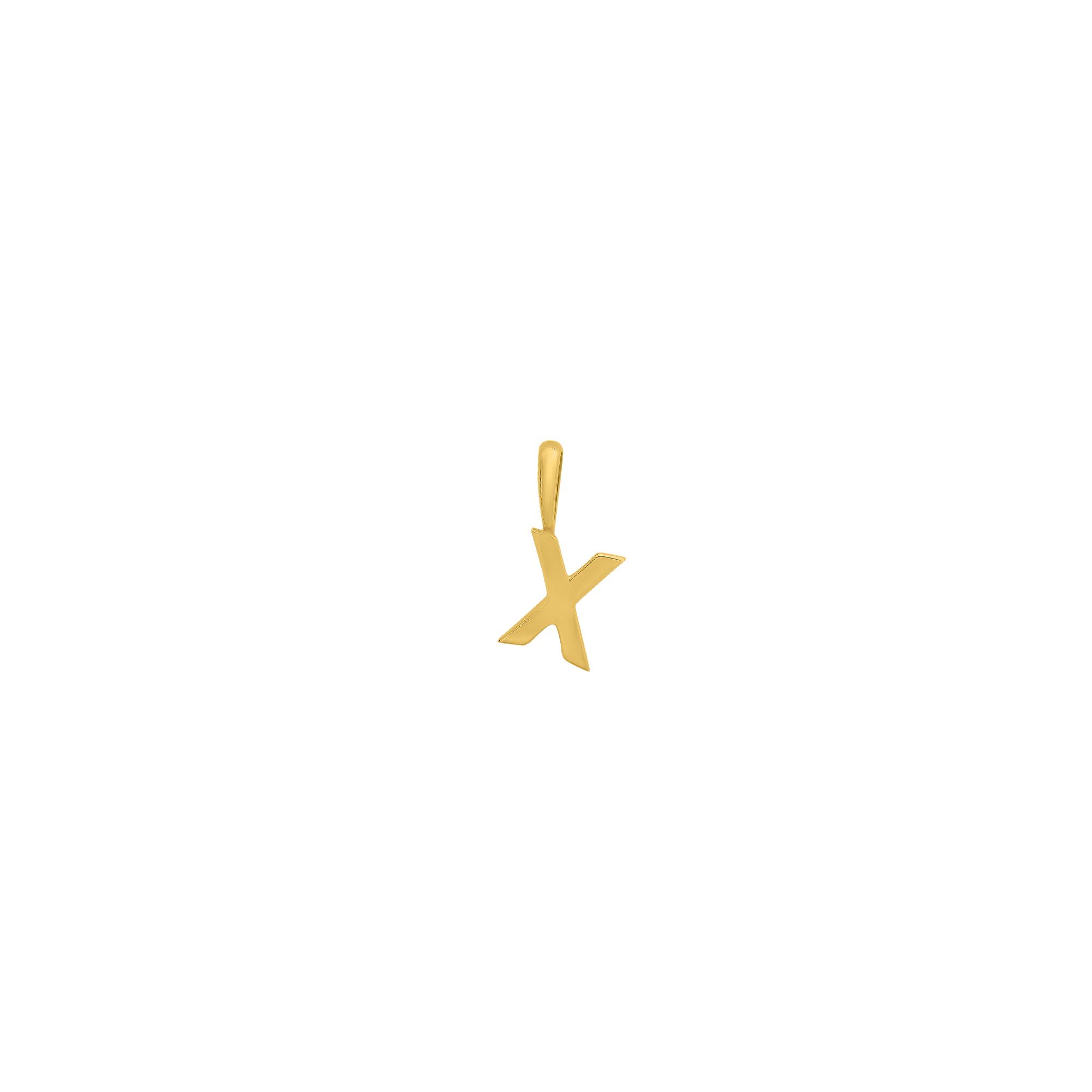 xenox-fine-x-letter-anh-nger-585-gelbgold image 1