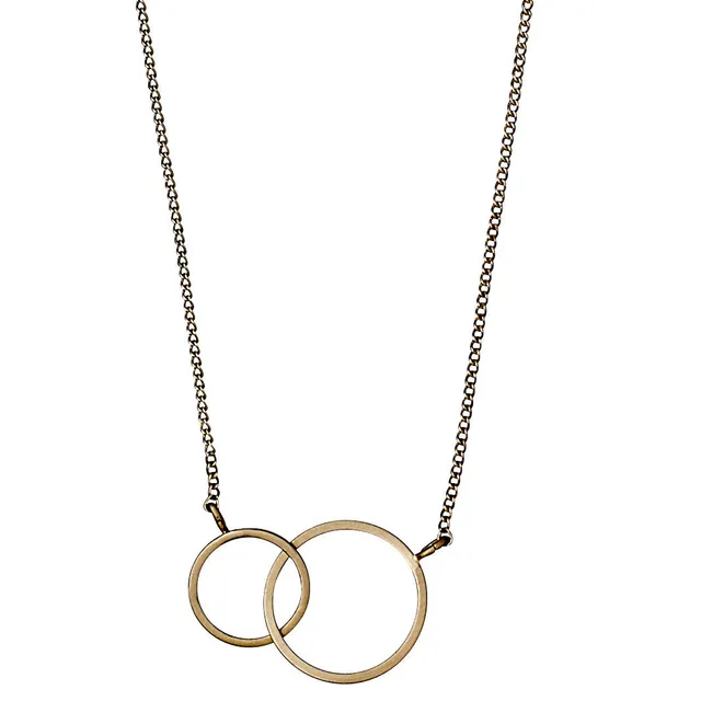 pilgrim-harper-halskette-goldplattiert-mit-doppel-ring image 1