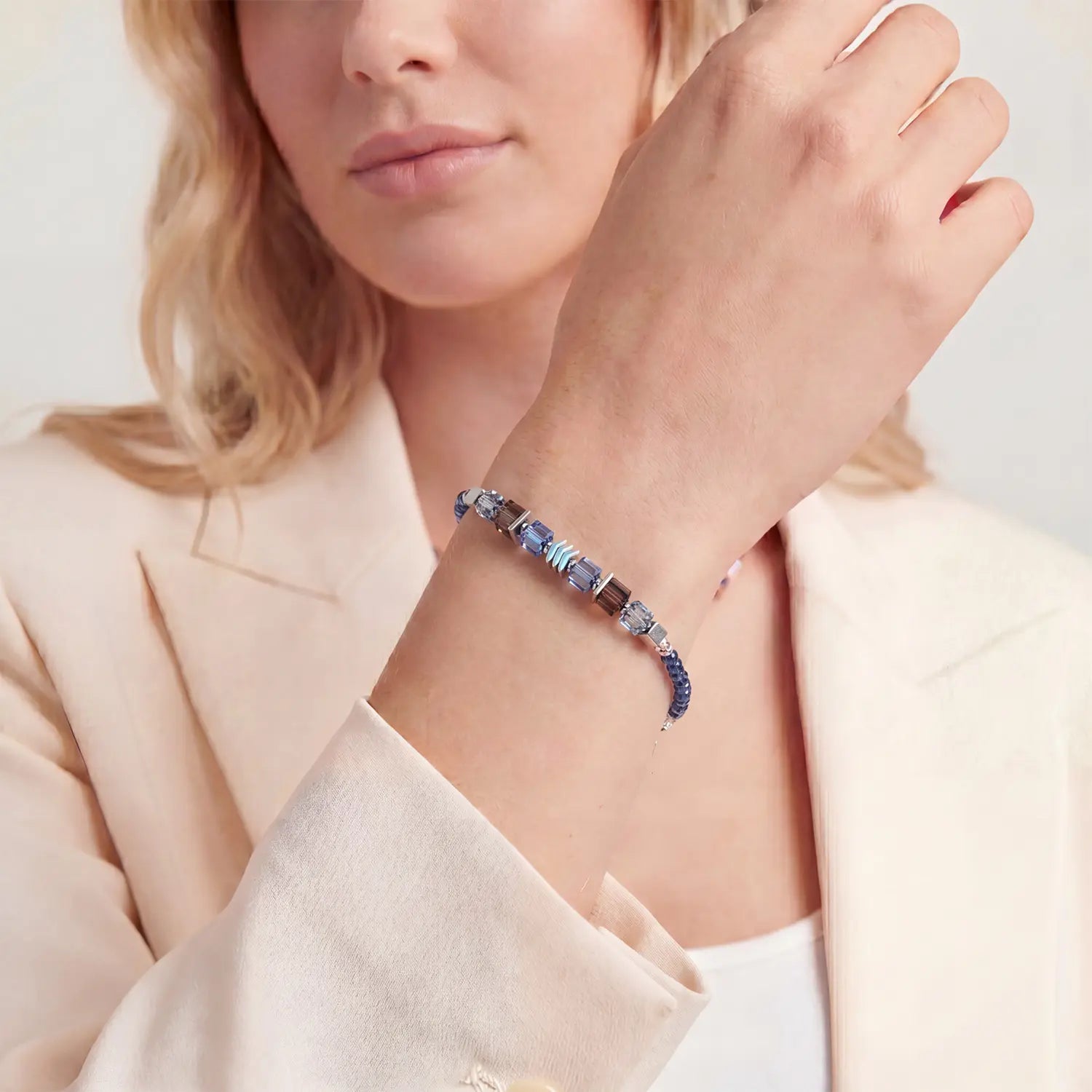 coeur-de-lion-geocube-armband-wave-cube-flow-silber-blau image 4