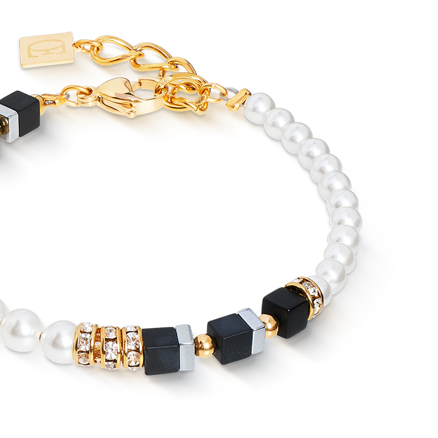 coeur-de-lion-precious-fusion-offset-armband-black-pearl image 2