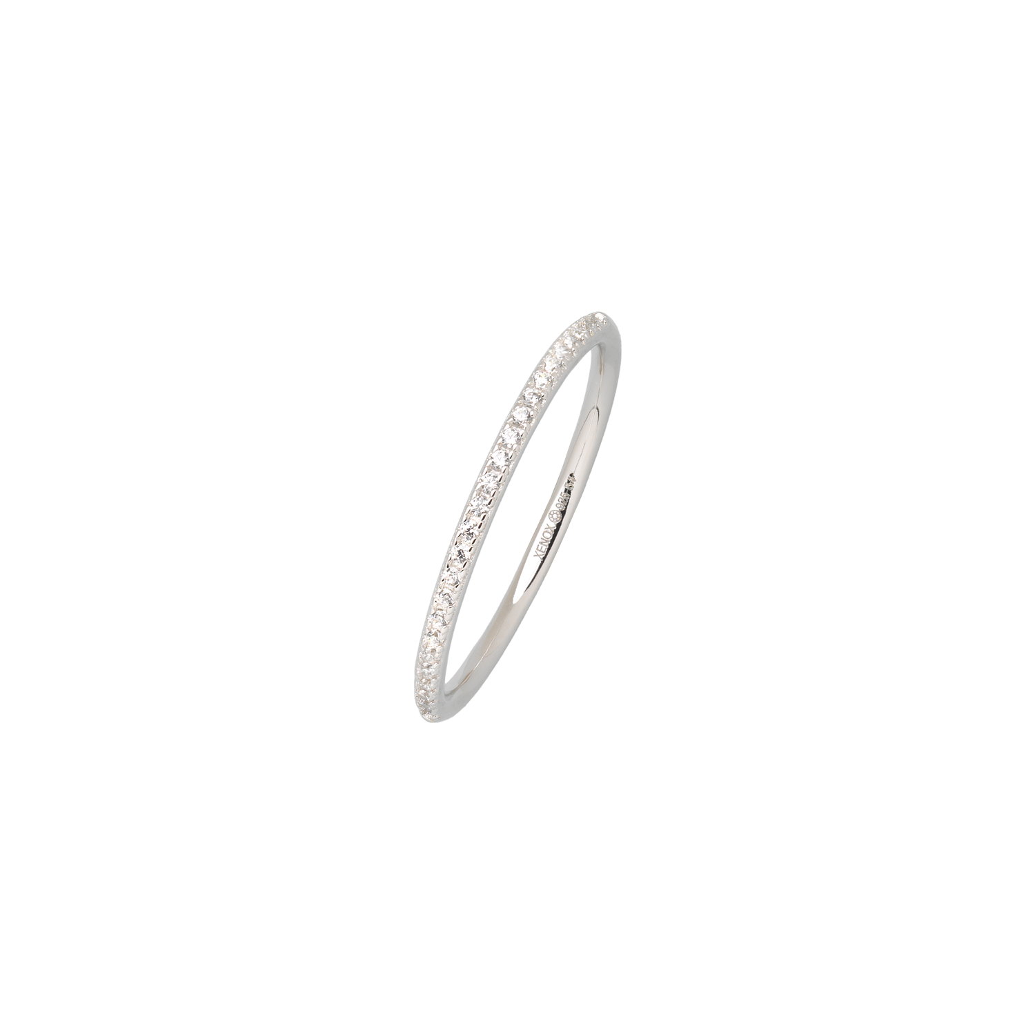 xenox-krappe-ring-925-sterlingsilber-rhodiniert-mit-zirkonia-4 image 1