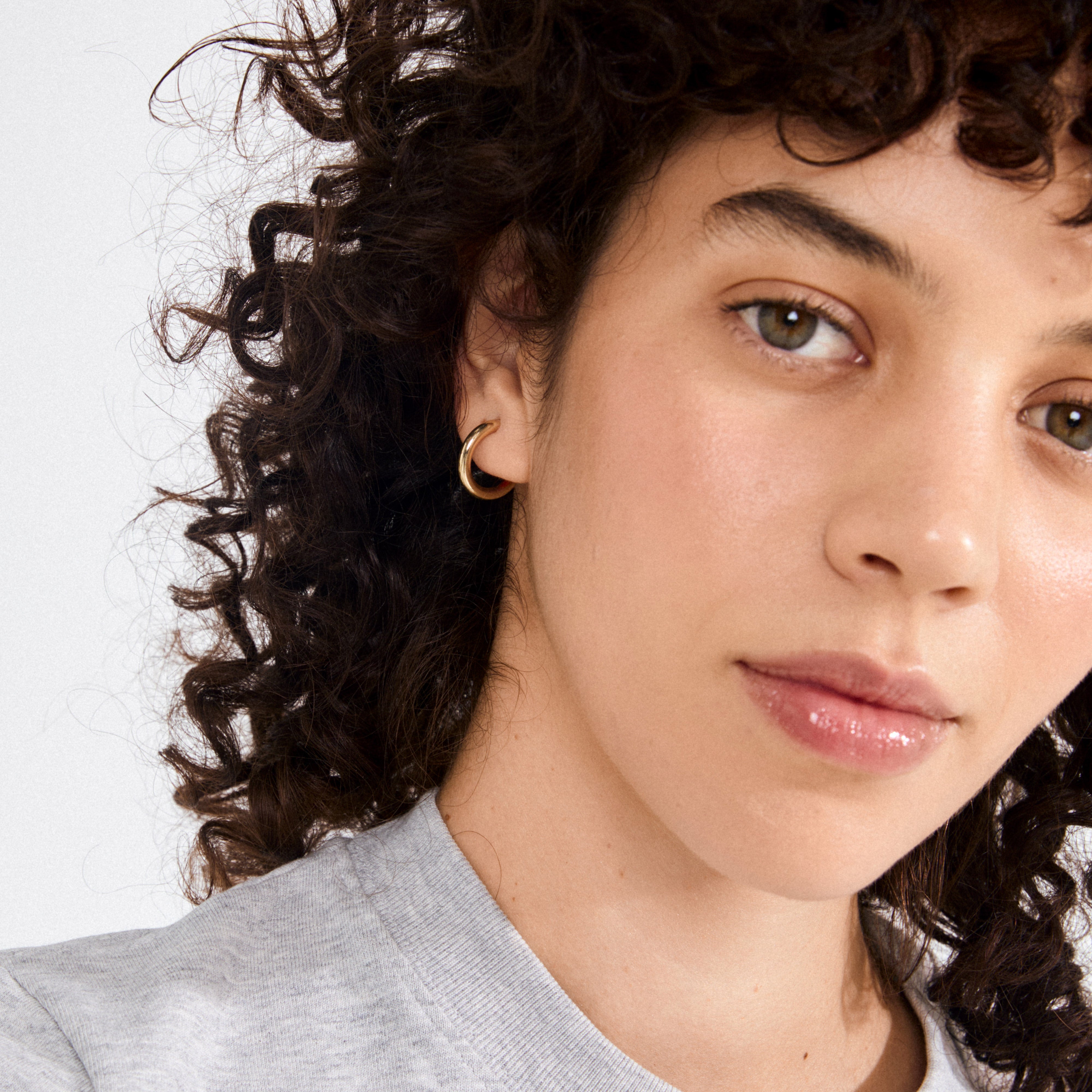 pilgrim-dolag-creolen-vergoldet-chunky-half-hoops image 2