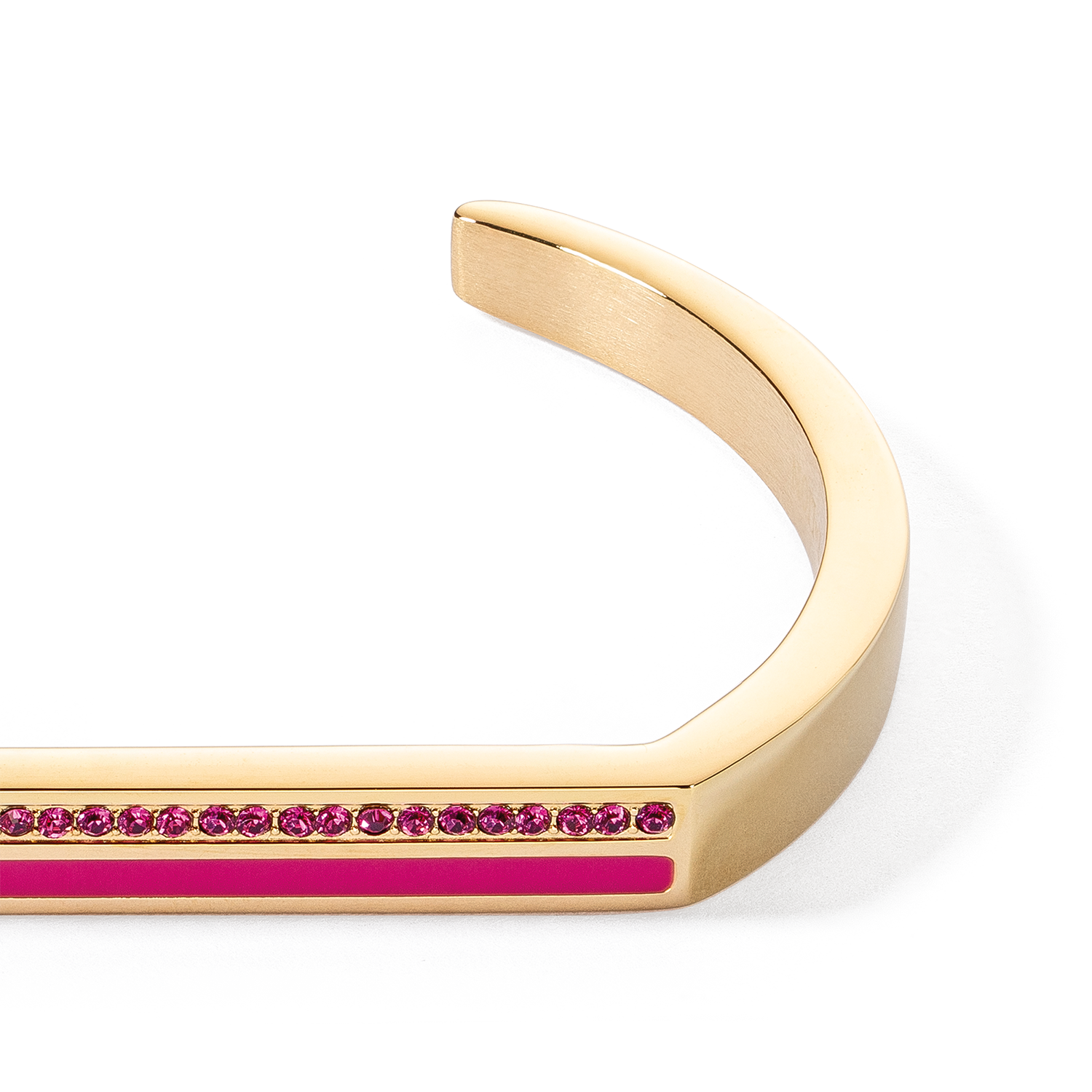 coeur-de-lion-armreif-cuff-square-stripes-gold-pink image 2