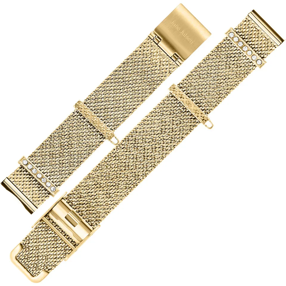 julie-julsen-charming-meshband-vergoldet-14-mm-pin-system-uhrband image 1
