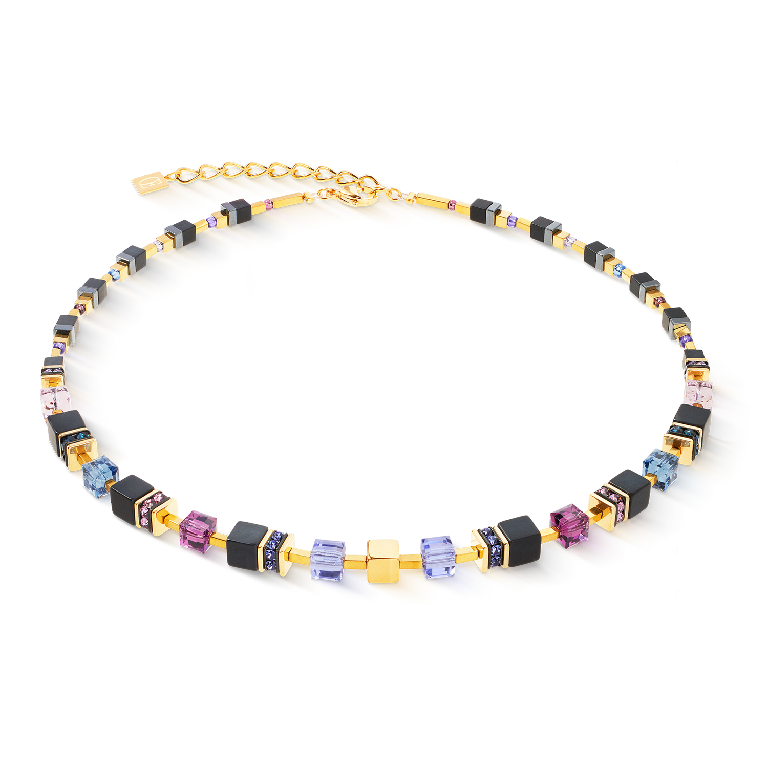 coeur-de-lion-geocube-precious-classic-halskette-blue-moon-gold image 1