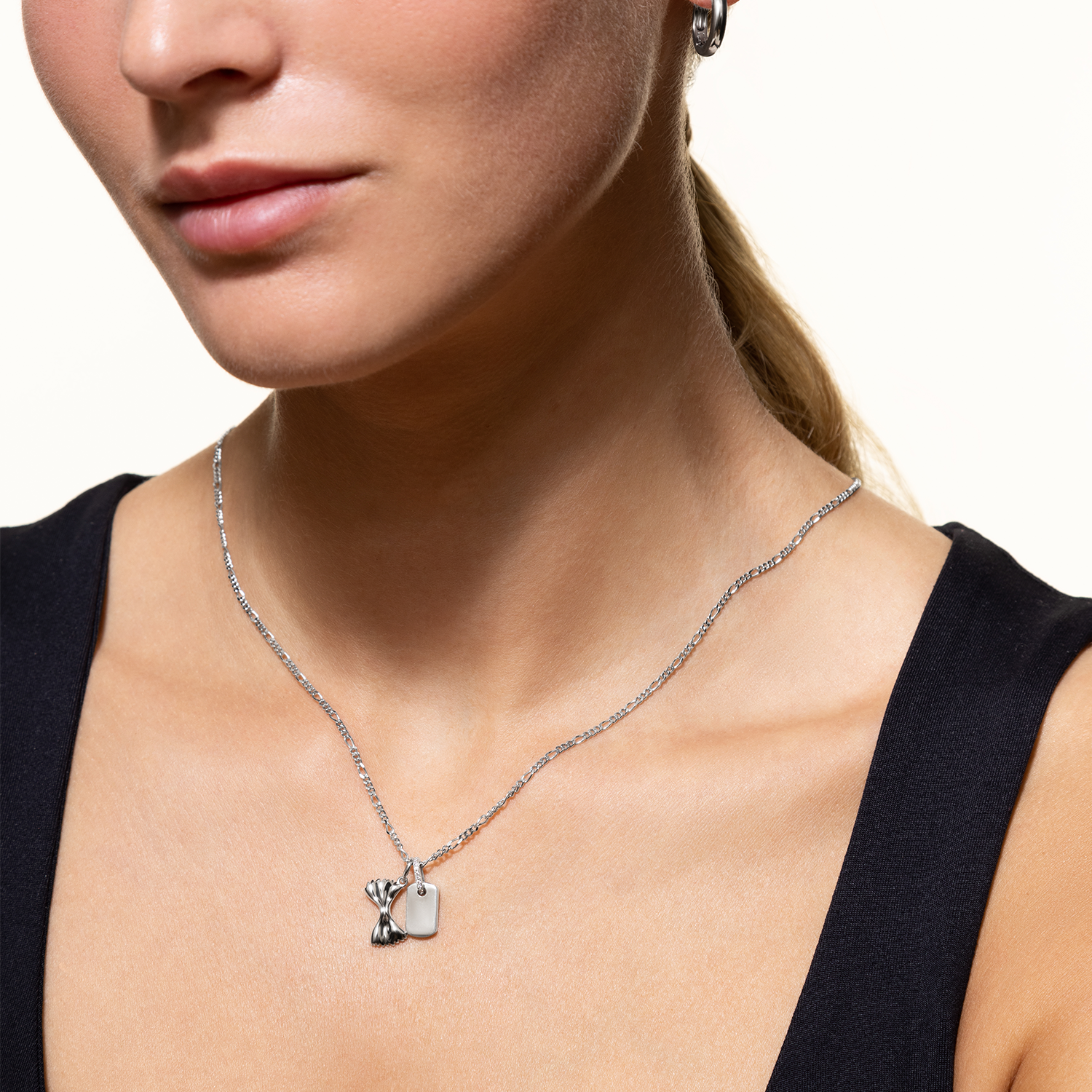 xenox-farfalle-charm-925-sterlingsilber-rhodiniert-schleifen-anh-nger image 5