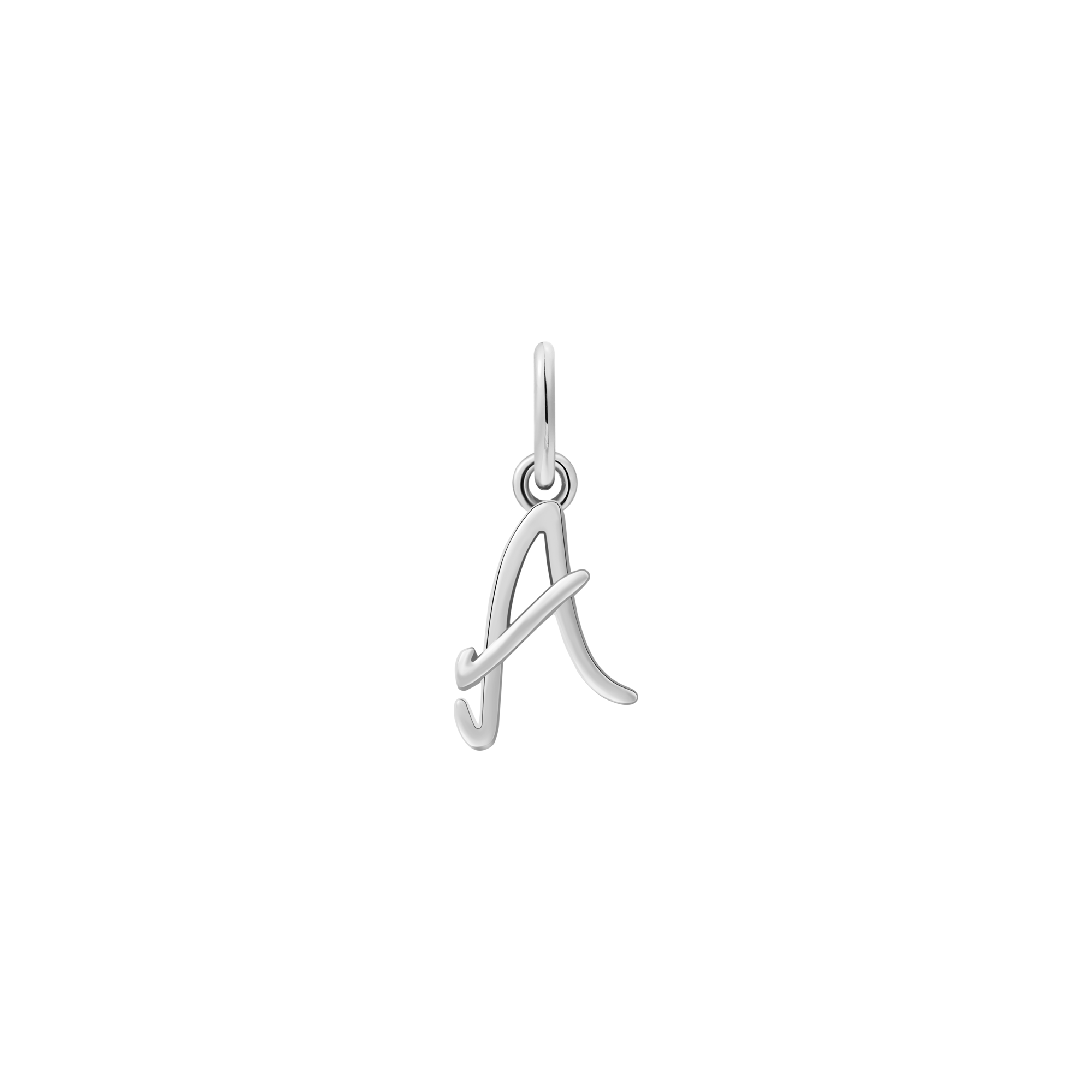 xenox-a-letter-italic-charm-buchstabe-925-sterlingsilber-rhodiniert image 1