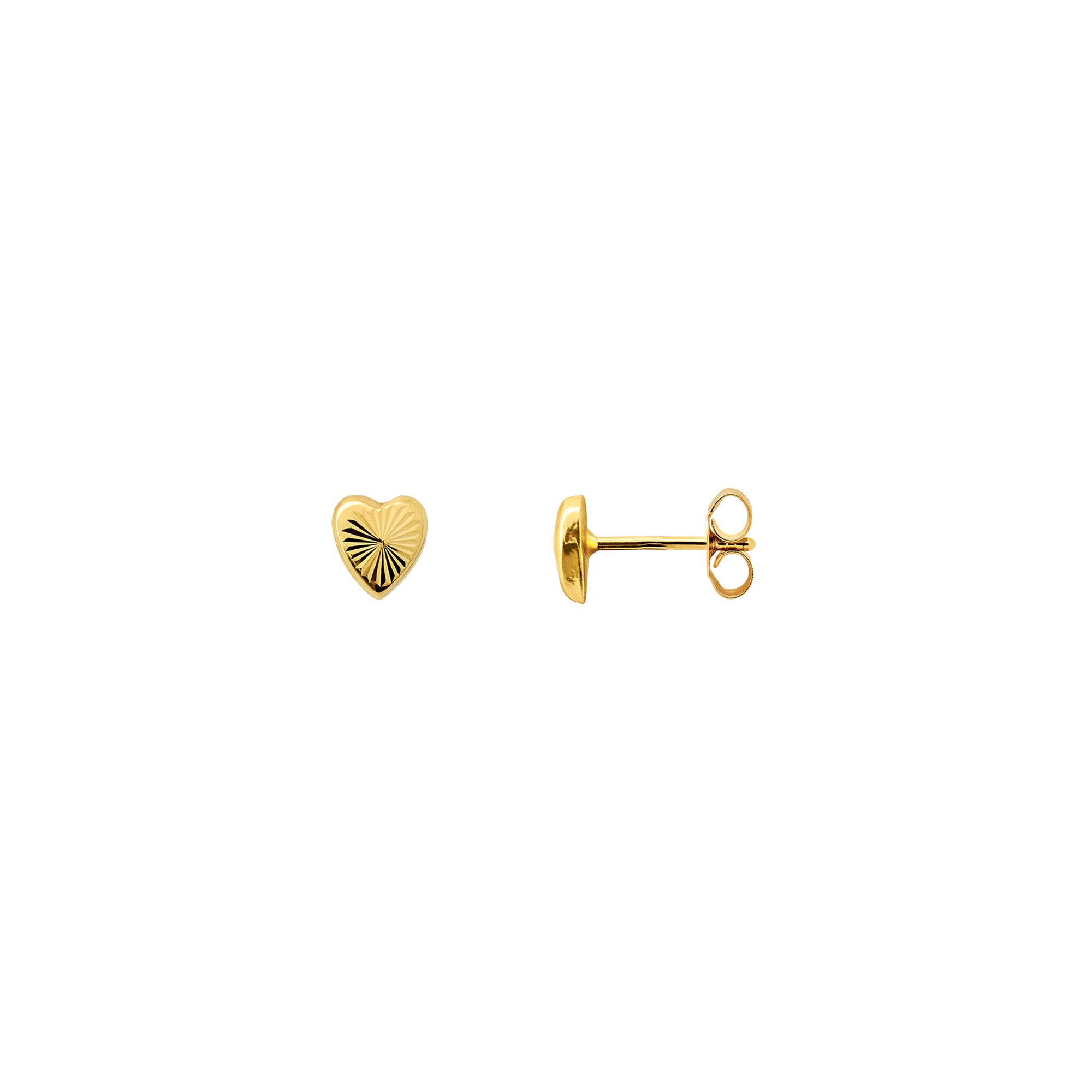xenox-fine-herz-ohrringe-585-gelbgold-ohrstecker image 1