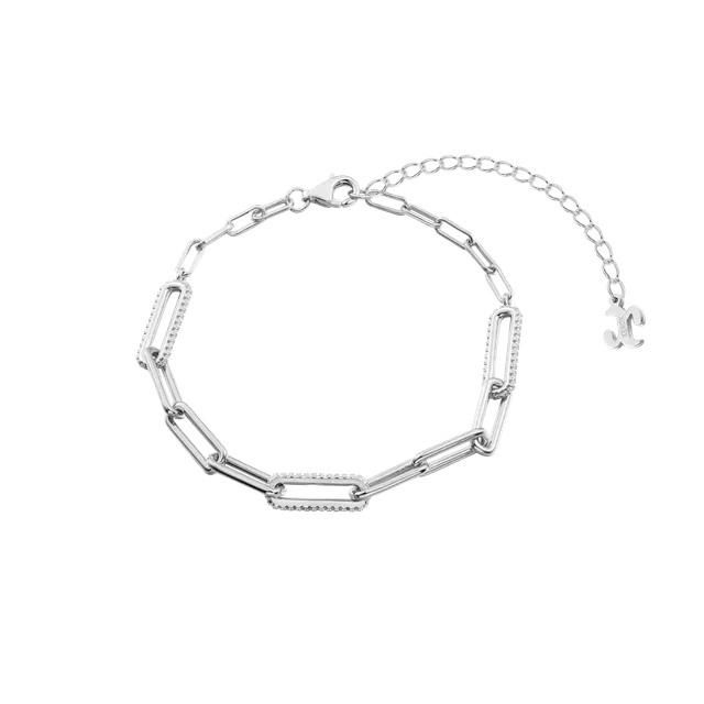xenox-curve-armband-925-sterlingsilber-rhodiniert-mit-zirkonia image 1
