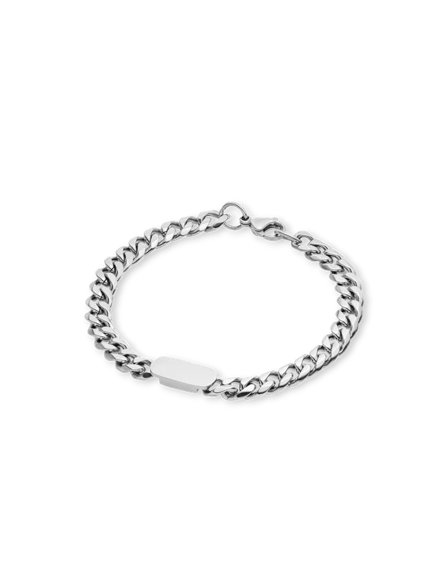 purelei-plate-armband-herren-armband-edelstahl-21-cm image 1