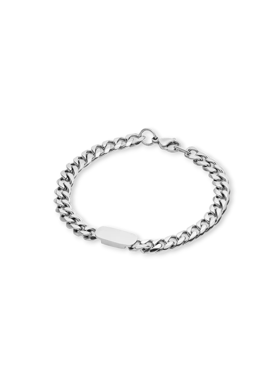 purelei-plate-armband-herren-armband-edelstahl-21-cm image 1