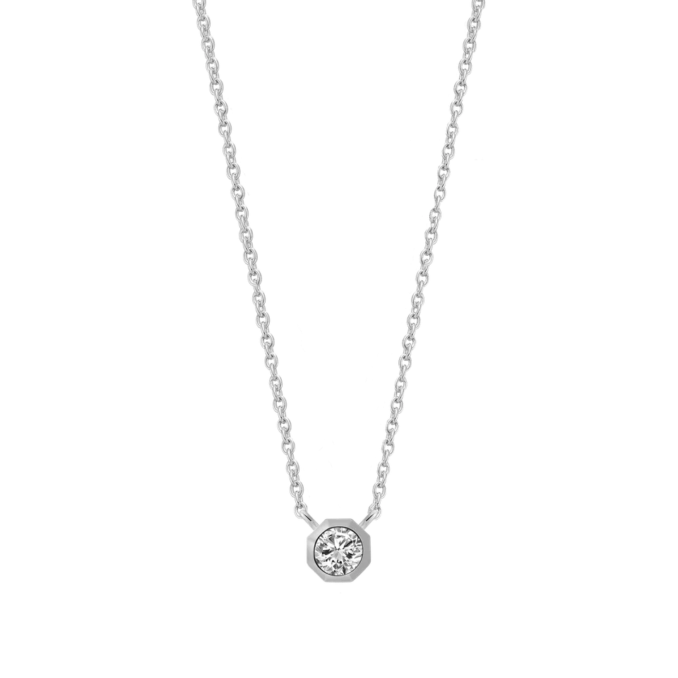 xenox-pure-essentials-halskette-925-sterlingsilber-rhodiniert-mit-zirkonia-3 image 1
