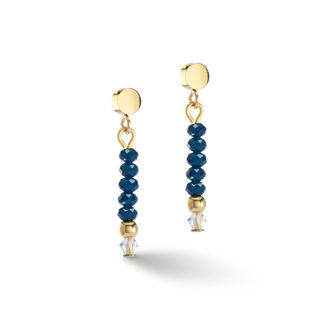 coeur-de-lion-little-twinkle-ohrringe-gold-dunkelblau image 1