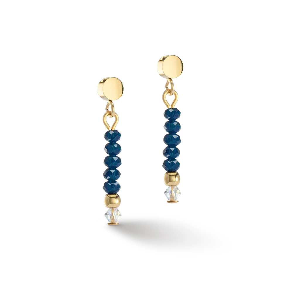 coeur-de-lion-little-twinkle-ohrringe-gold-dunkelblau image 1