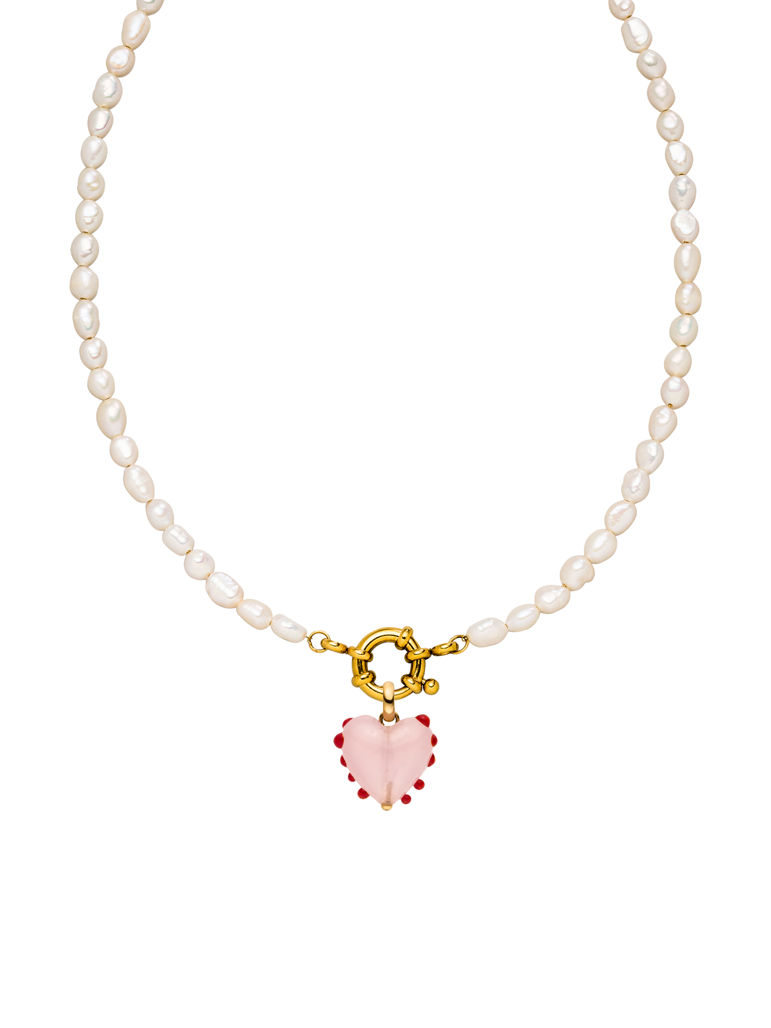 purelei-sweetheart-set-perlen-charm-kette-heart-of-glass-charm image 1