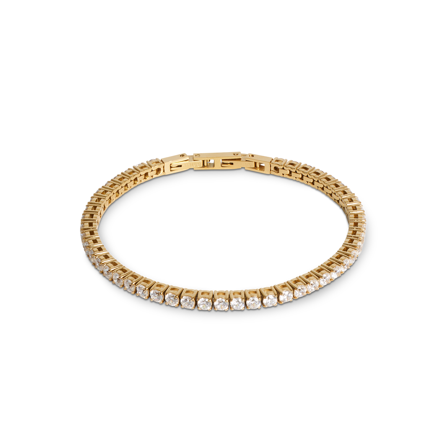 coeur-de-lion-tennisarmband-gold-kristall-zirkonia-edelstahl image 1