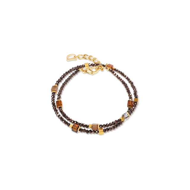 coeur-de-lion-joyful-colours-flex-armband-gold-braun image 1