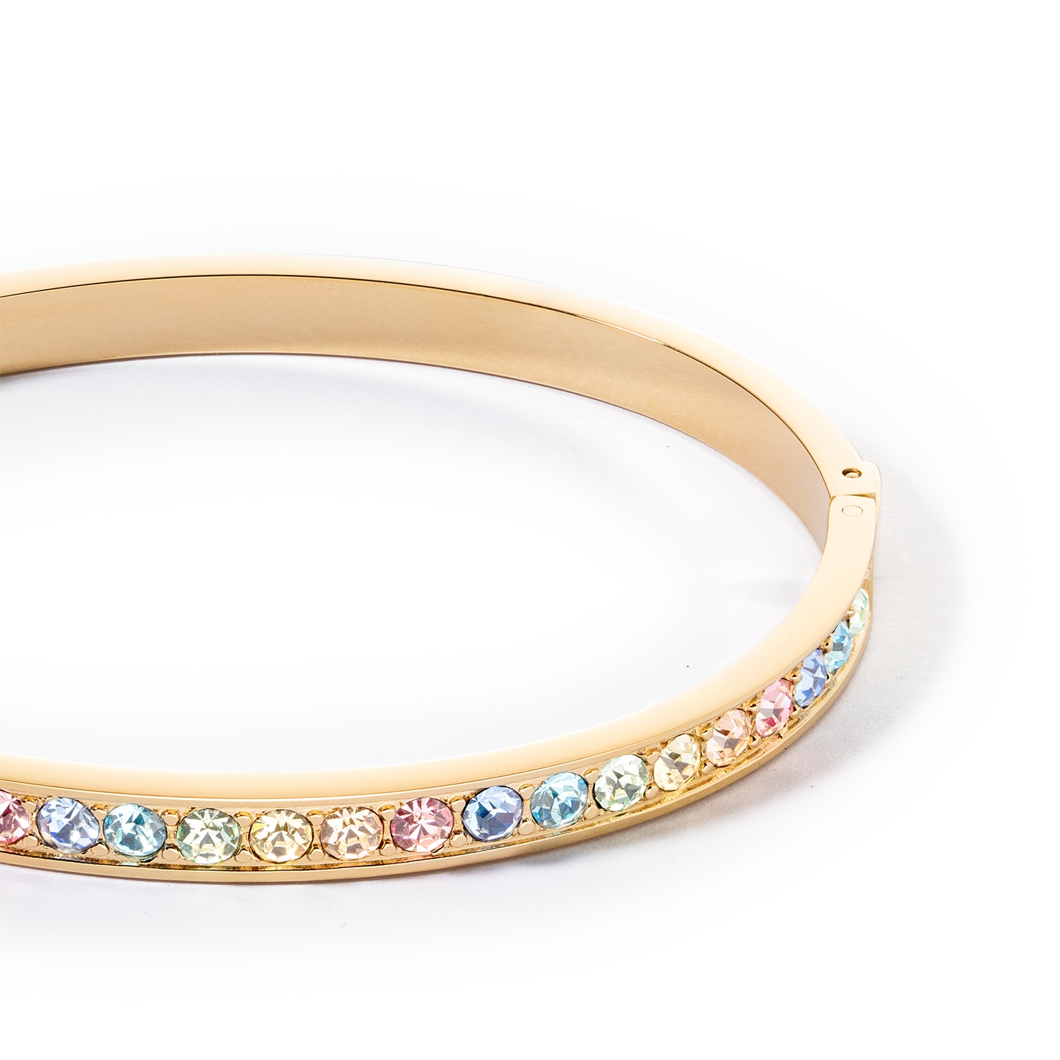 coeur-de-lion-armreif-edelstahl-kristalle-gold-multi-pastell-17-cm image 2