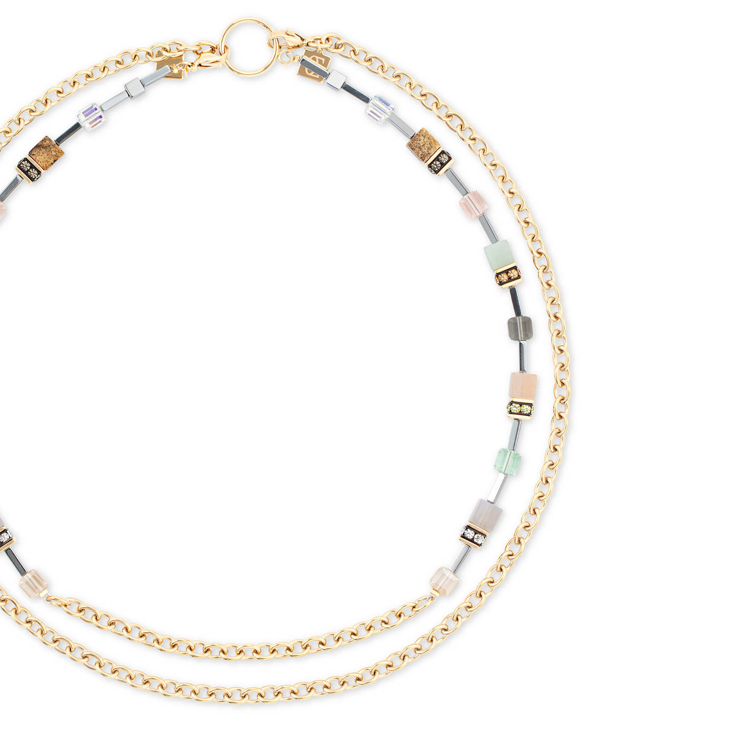coeur-de-lion-halskette-geocube-iconic-boho-gold-multicolor-multi-wear image 2