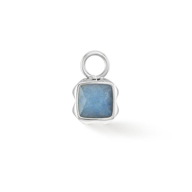 coeur-de-lion-birthstone-m-rz-charm-blauer-aventurin-silber-1-cm image 1