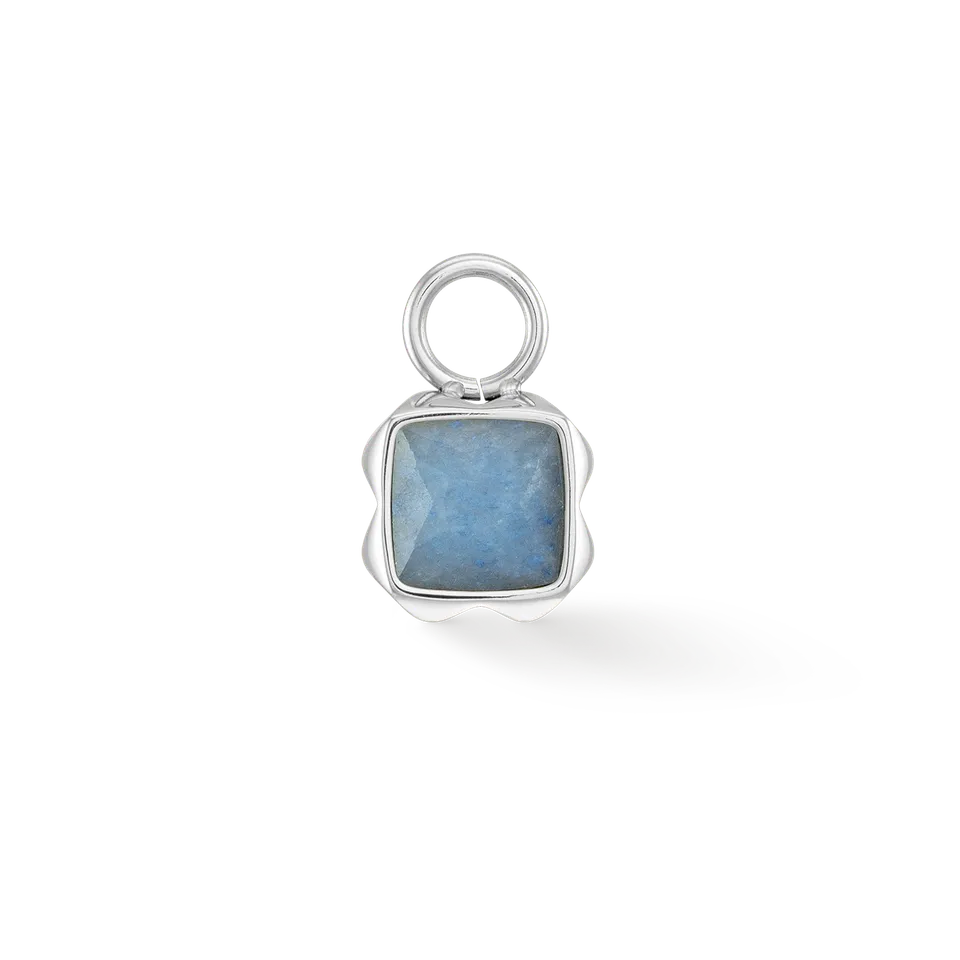 coeur-de-lion-birthstone-m-rz-charm-blauer-aventurin-silber-1-cm image 1