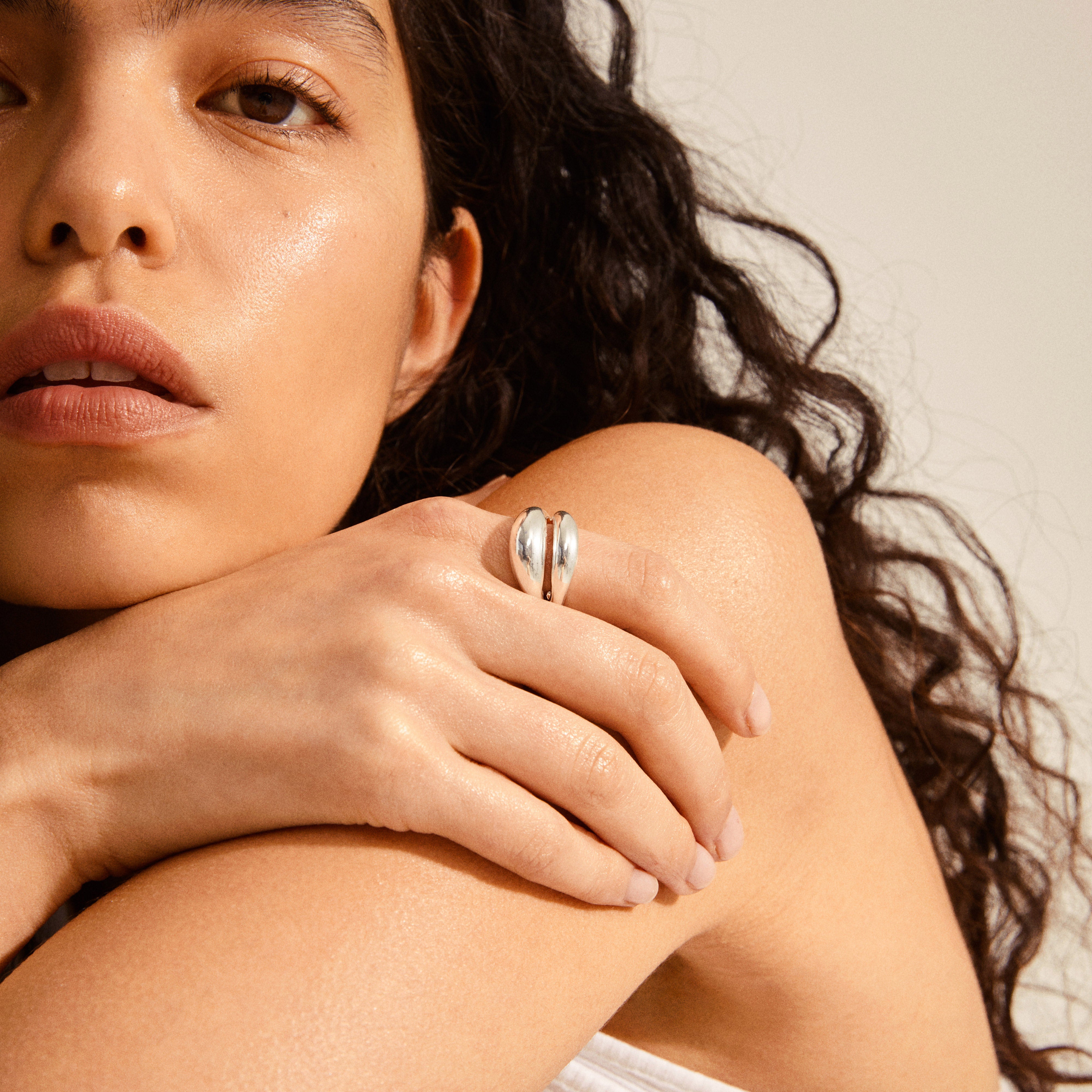 pilgrim-reconnect-chunky-statement-ring-versilbert image 2