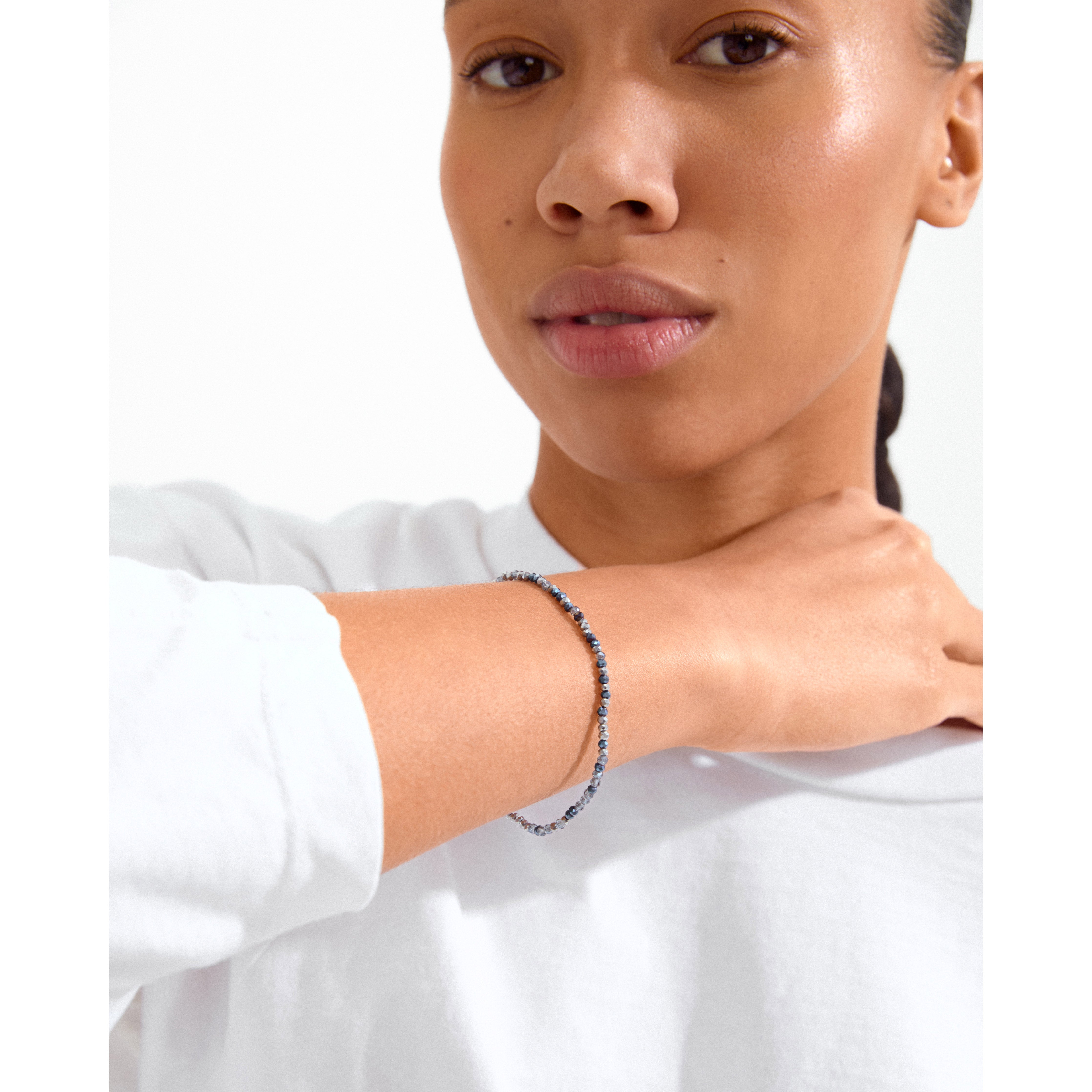 pilgrim-indie-armband-blau-goldplattiert-elastisch-17-cm image 2