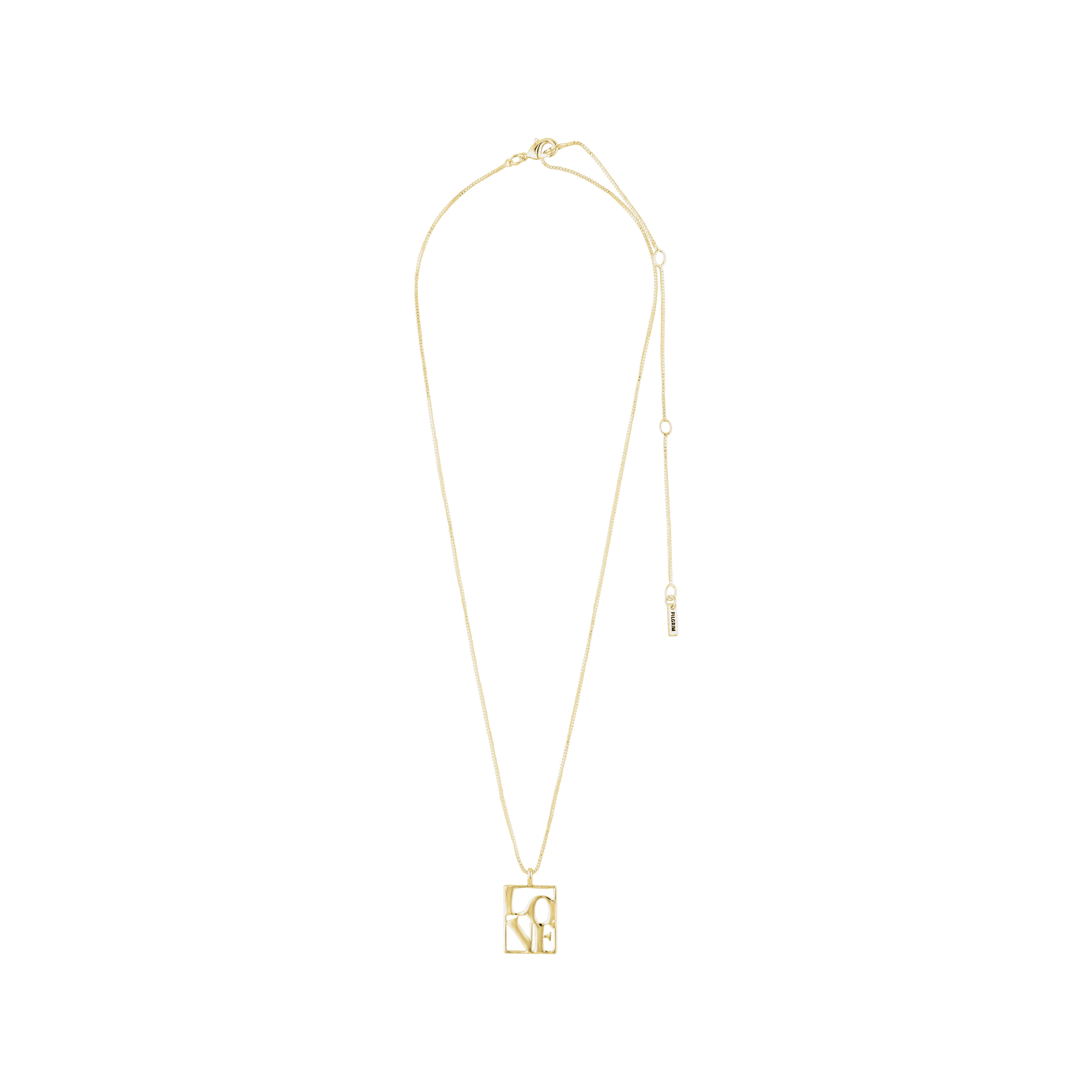 pilgrim-love-tag-halskette-gold-plated-love-anh-nger-eckig image 4