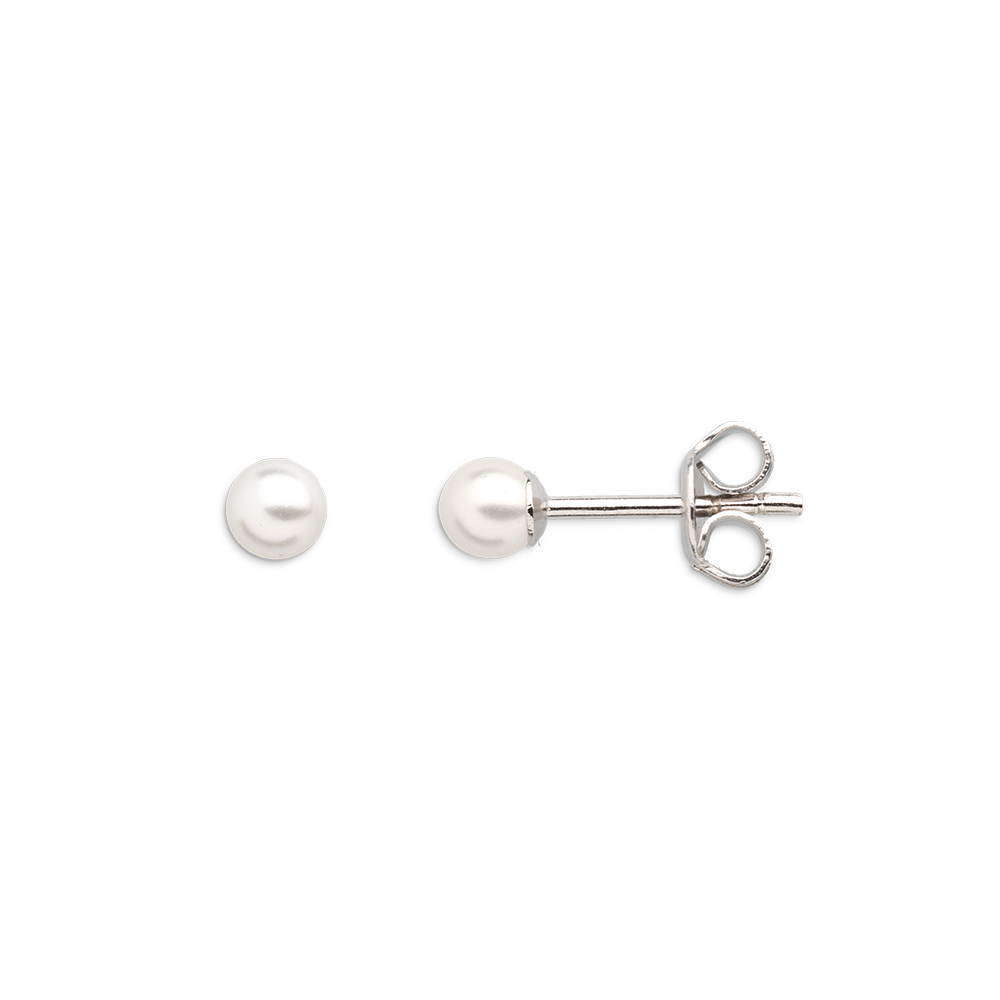 xenox-pearl-ohrstecker-925-sterlingsilber-rhodiniert-mit-wei-er-perle-xs3511n image 1