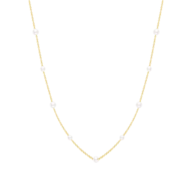 xenox-pearl-sea-halskette-925-sterlingsilber-18k-vergoldung-mit-perlen image 1