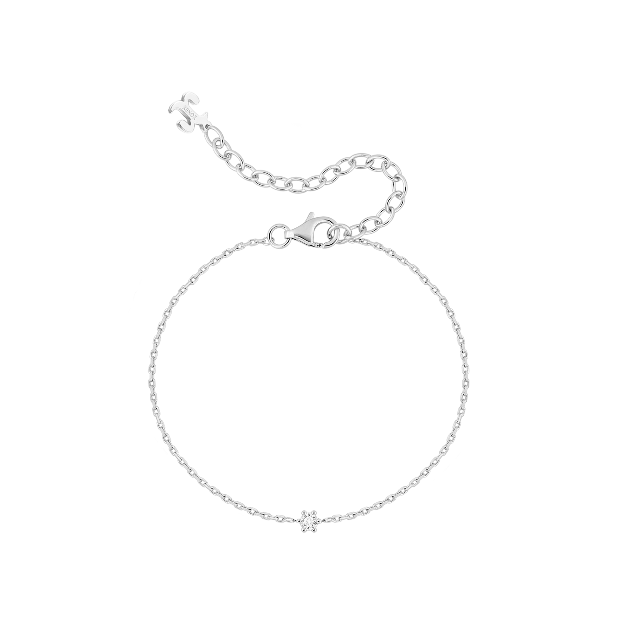 xenox-pure-essentials-krappe-armband-925-sterlingsilber-mit-lab-grown-diamonds image 2