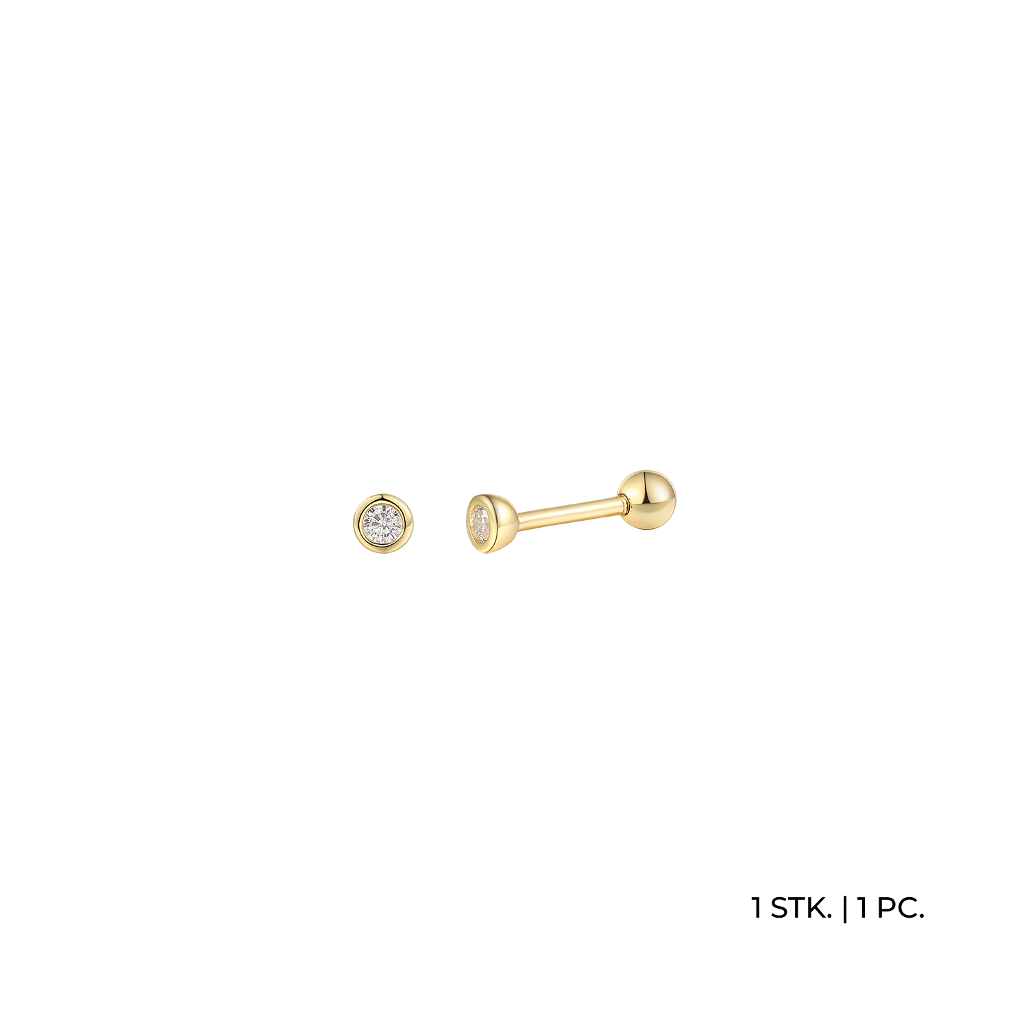 xenox-piercing-ohrpiercing-925-sterlingsilber-rhodiniert-mit-zirkonia-xs91464 image 2