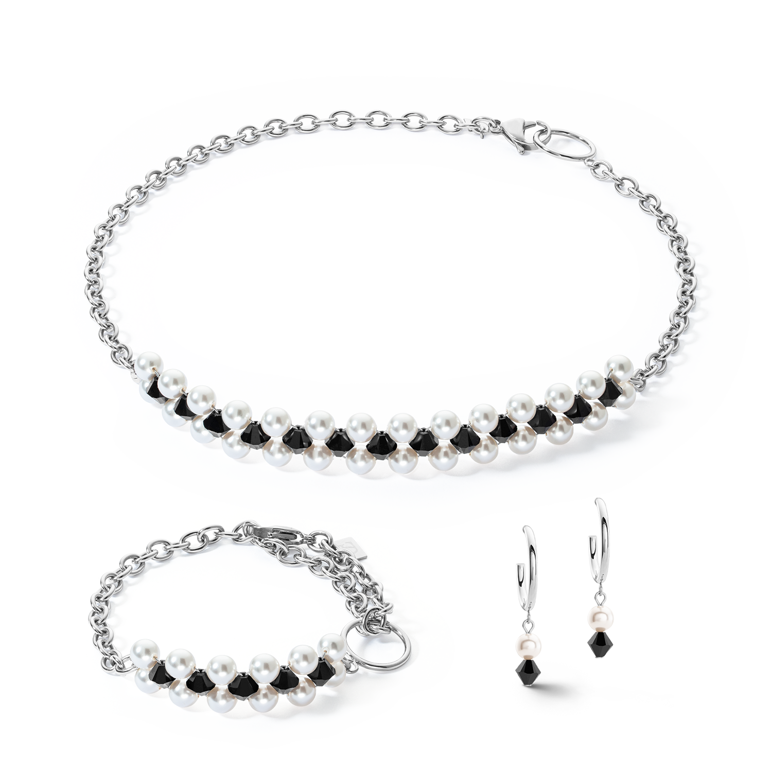 coeur-de-lion-choker-mysterious-armband-silber-schwarz image 3