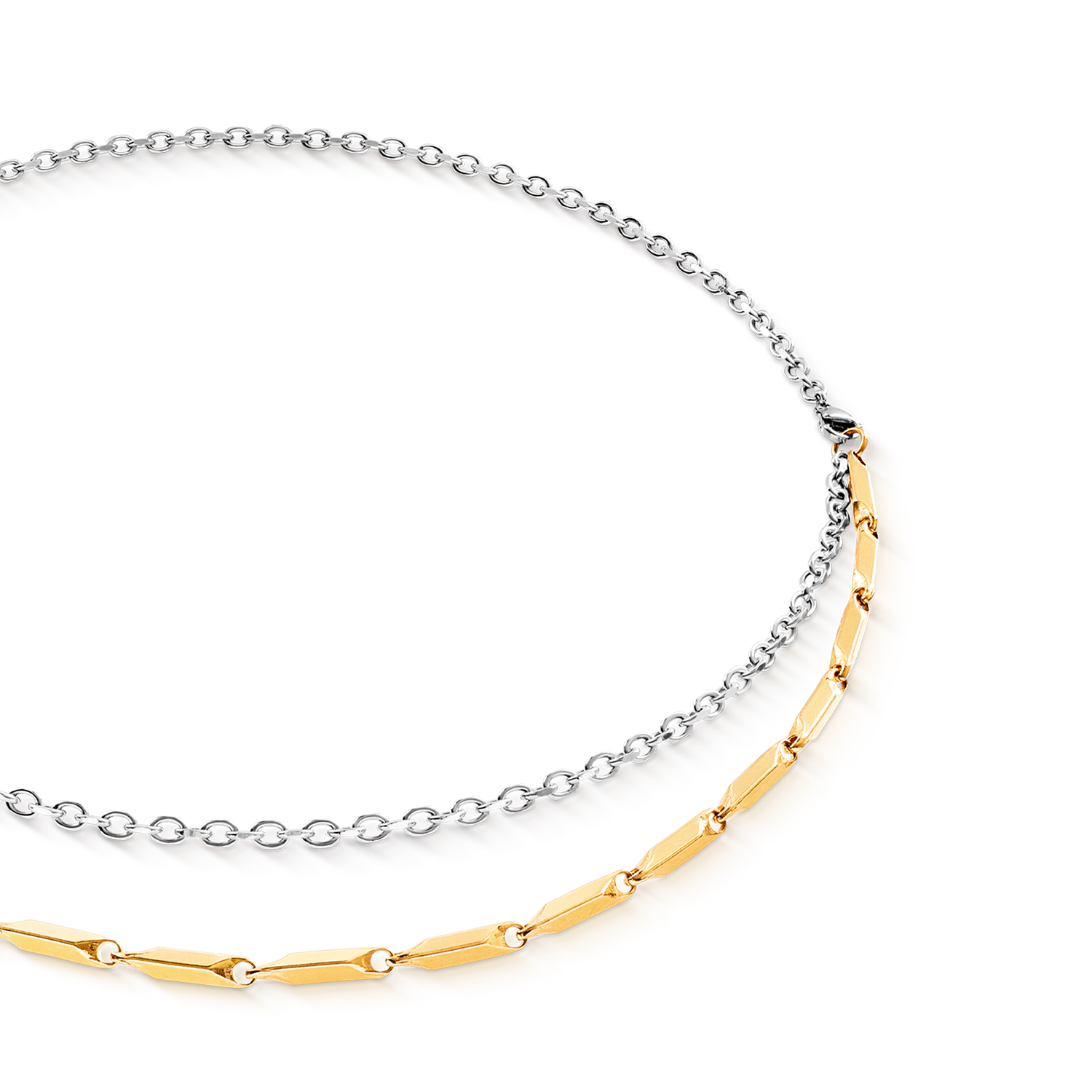 coeur-de-lion-halskette-twisted-layers-duo-bicolor-52-80-cm image 2