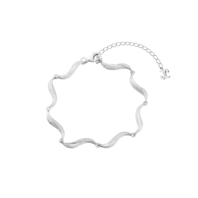 xenox-fiora-armband-925-sterlingsilber-rhodiniert-blattstruktur image 1