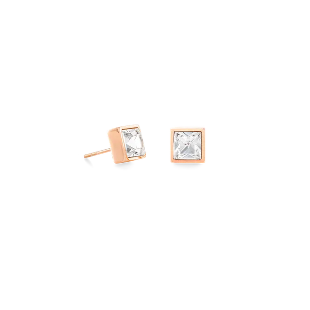 coeur-de-lion-brilliant-square-big-ohrringe-ros-gold-kristall-0-8-cm image 1