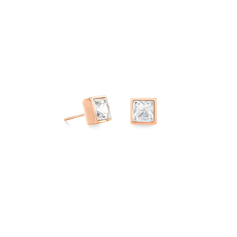 coeur-de-lion-brilliant-square-big-ohrringe-ros-gold-kristall-0-8-cm image 1