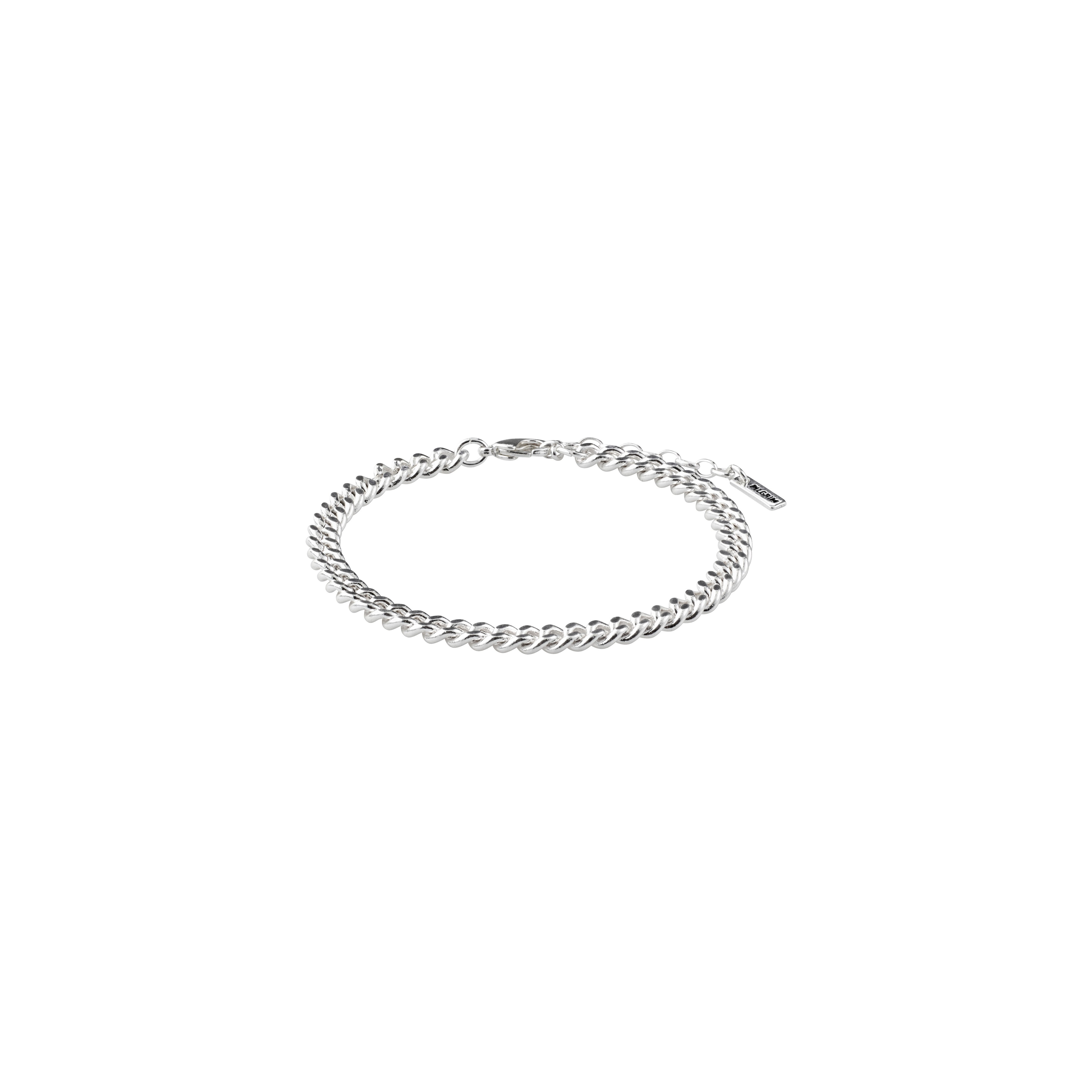 pilgrim-fuchsia-panzerketten-armband-versilbert image 1