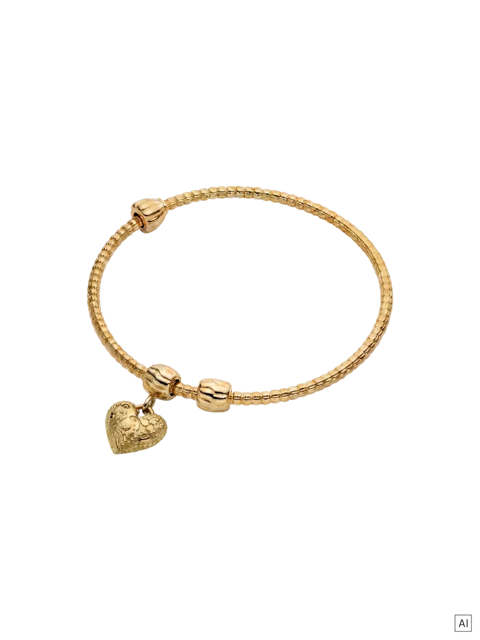purelei-lei-vintage-heart-set-charm-armreif-vintage-herz-charm image 1
