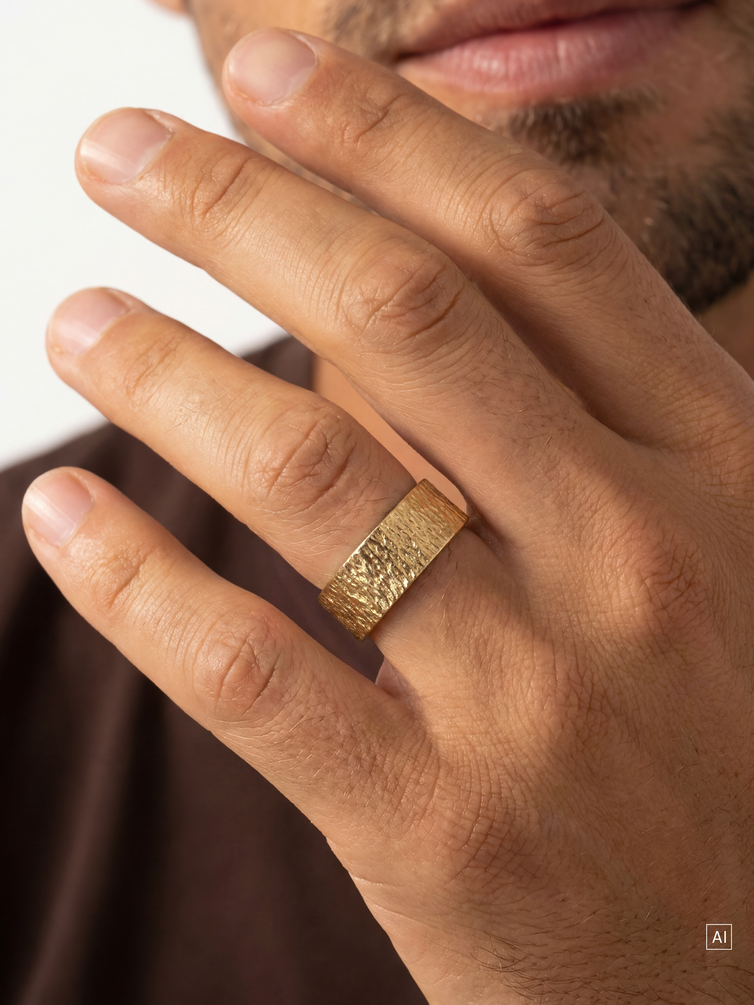 purelei-tidemark-ring-8-mm-edelstahl-ring-in-gold-oder-silber image 2