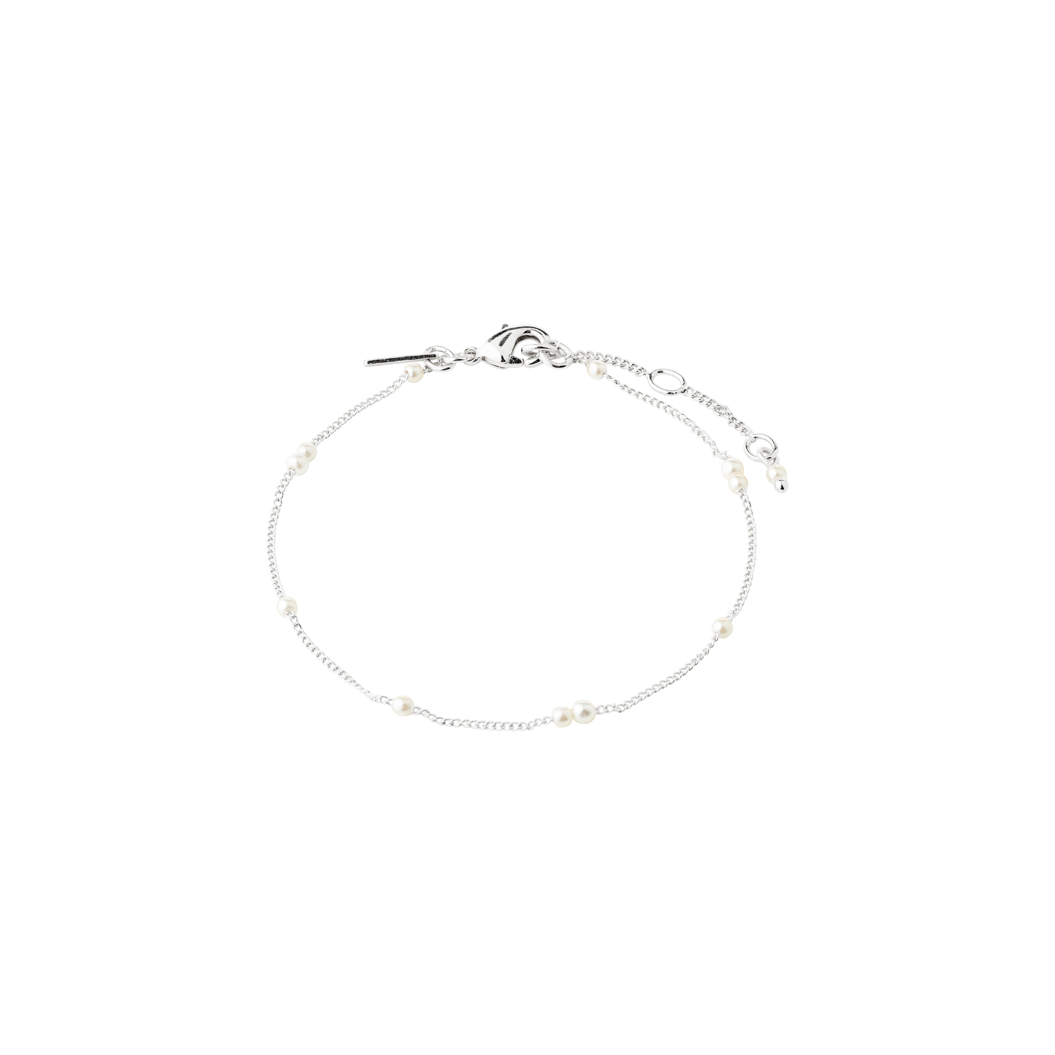 pilgrim-eron-armband-versilbert-mit-panzerkette-und-perlen image 1